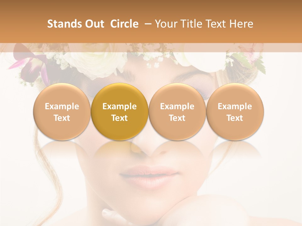 Pens Visage Femmes PowerPoint Template