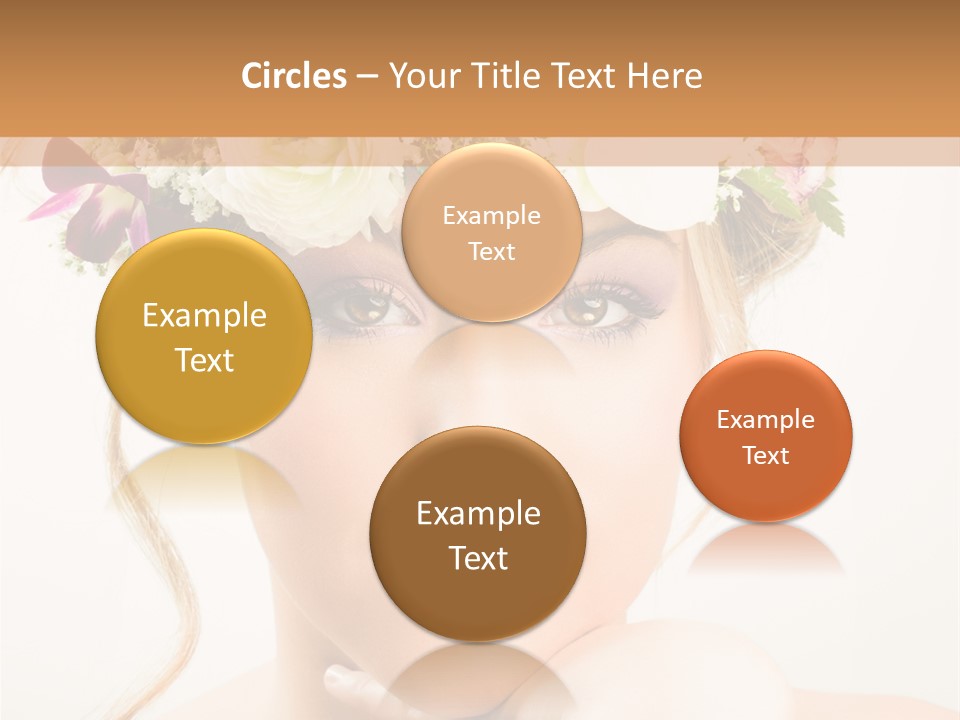 Pens Visage Femmes PowerPoint Template