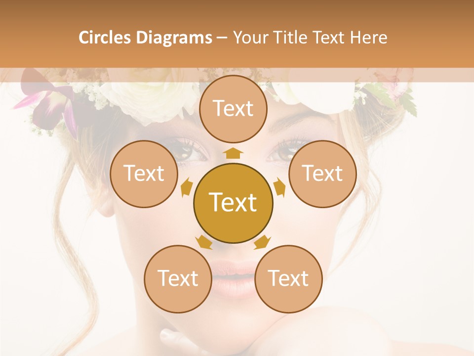 Pens Visage Femmes PowerPoint Template