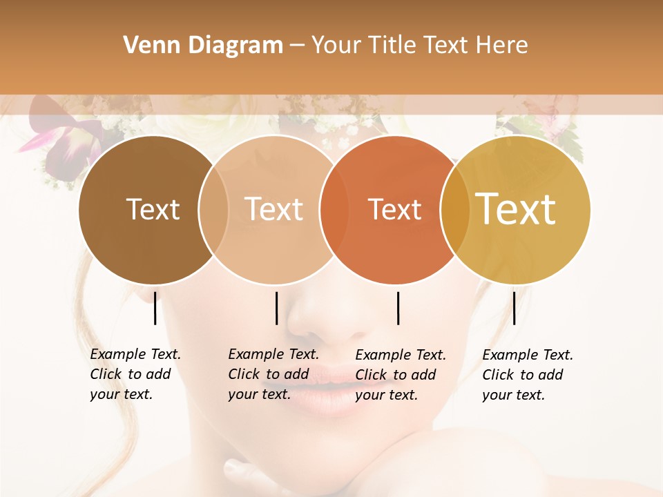 Pens Visage Femmes PowerPoint Template