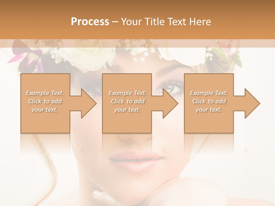 Pens Visage Femmes PowerPoint Template