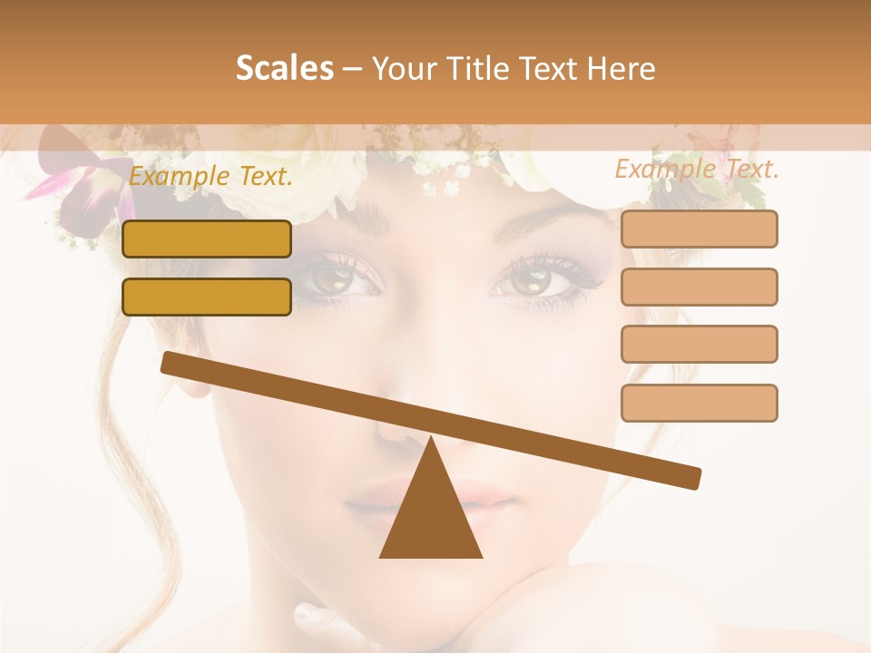 Pens Visage Femmes PowerPoint Template