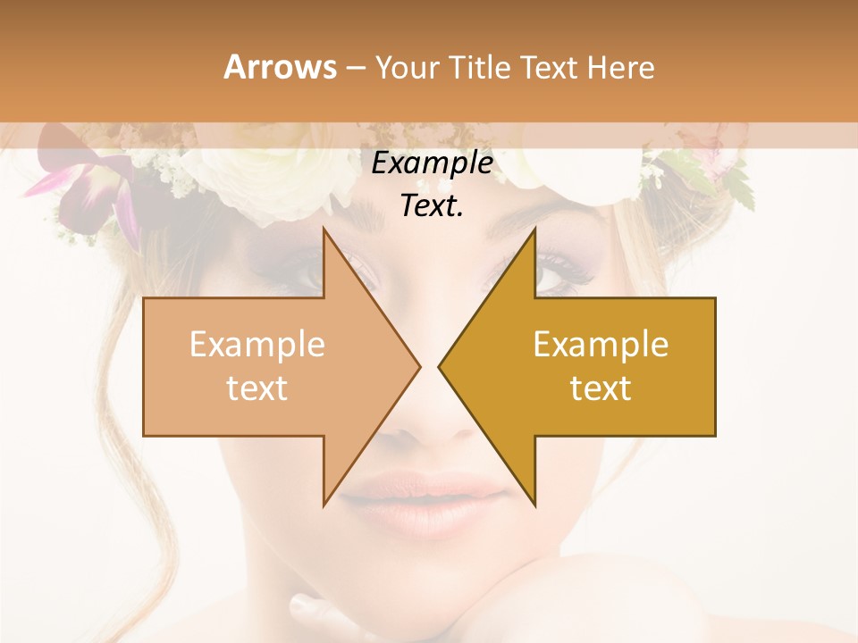 Pens Visage Femmes PowerPoint Template