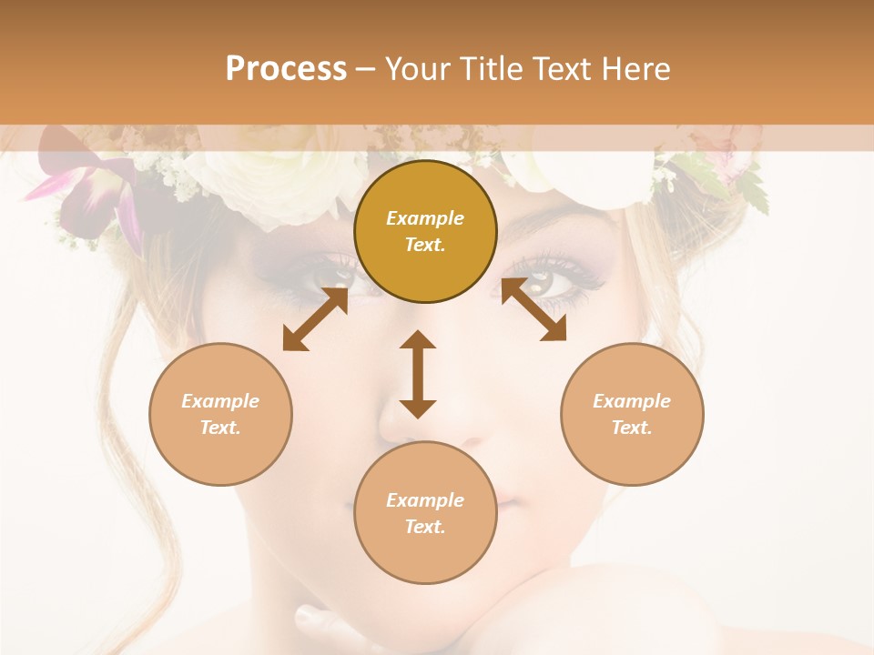 Pens Visage Femmes PowerPoint Template