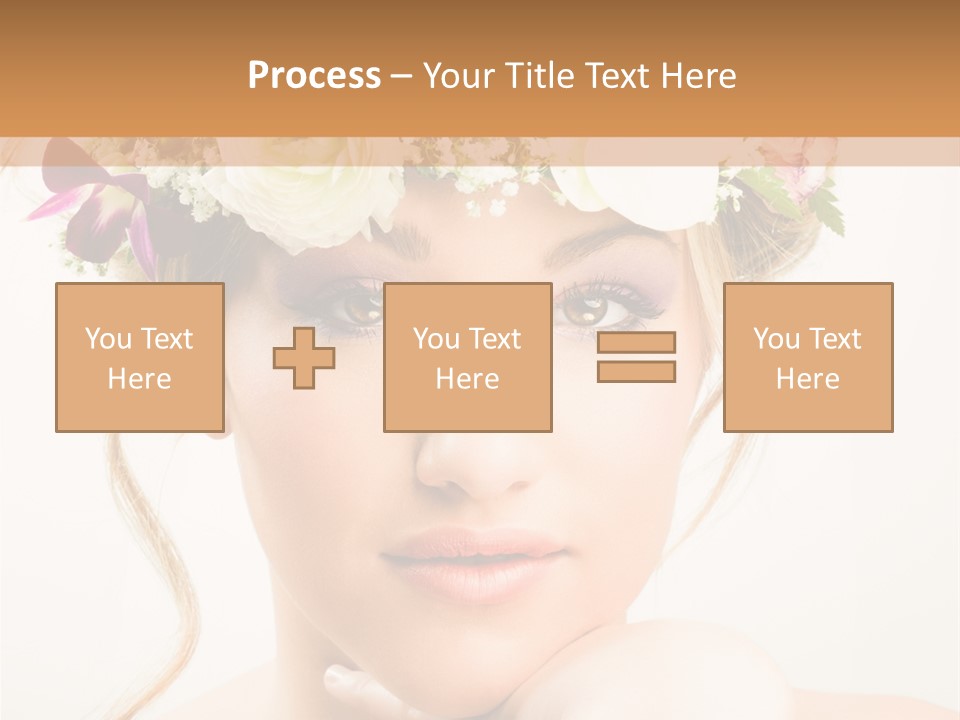 Pens Visage Femmes PowerPoint Template