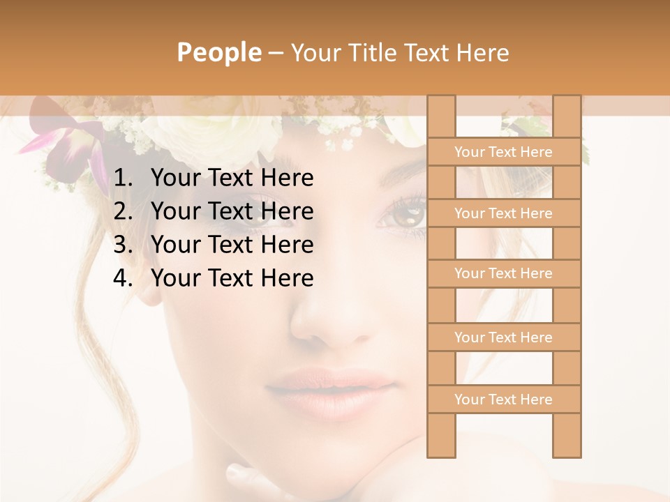 Pens Visage Femmes PowerPoint Template