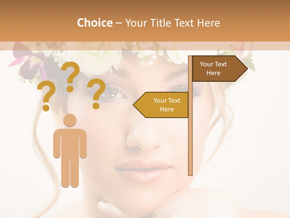 Pens Visage Femmes PowerPoint Template