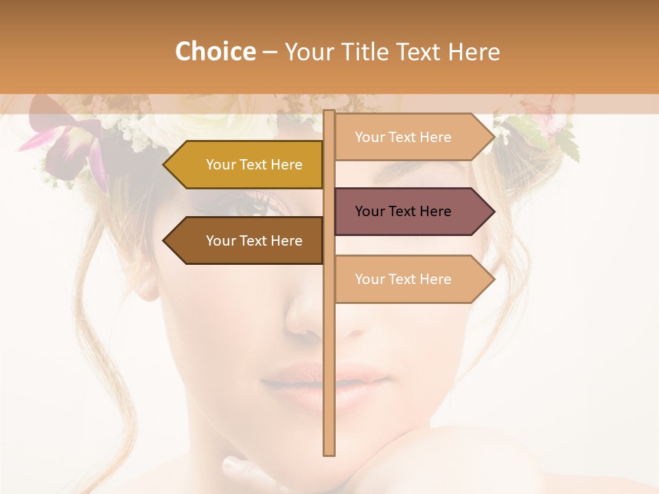 Pens Visage Femmes PowerPoint Template