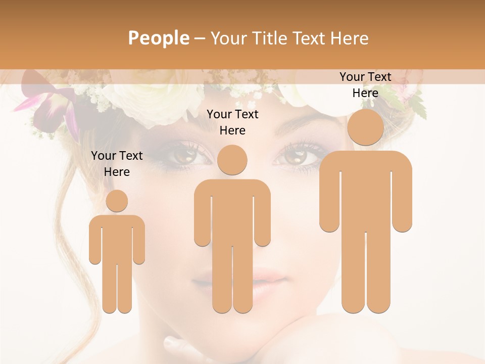 Pens Visage Femmes PowerPoint Template