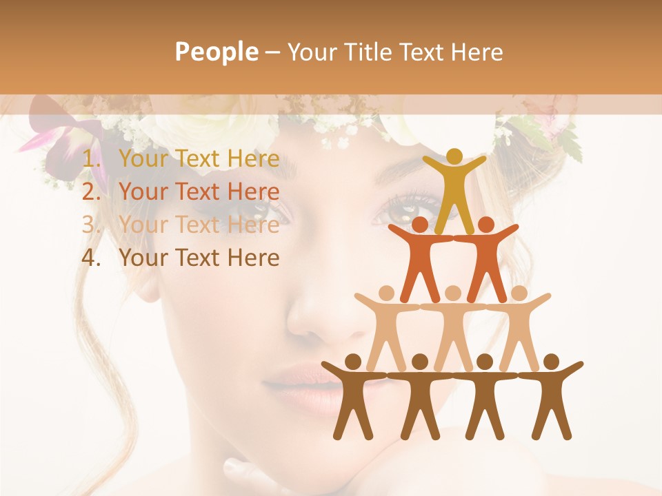 Pens Visage Femmes PowerPoint Template