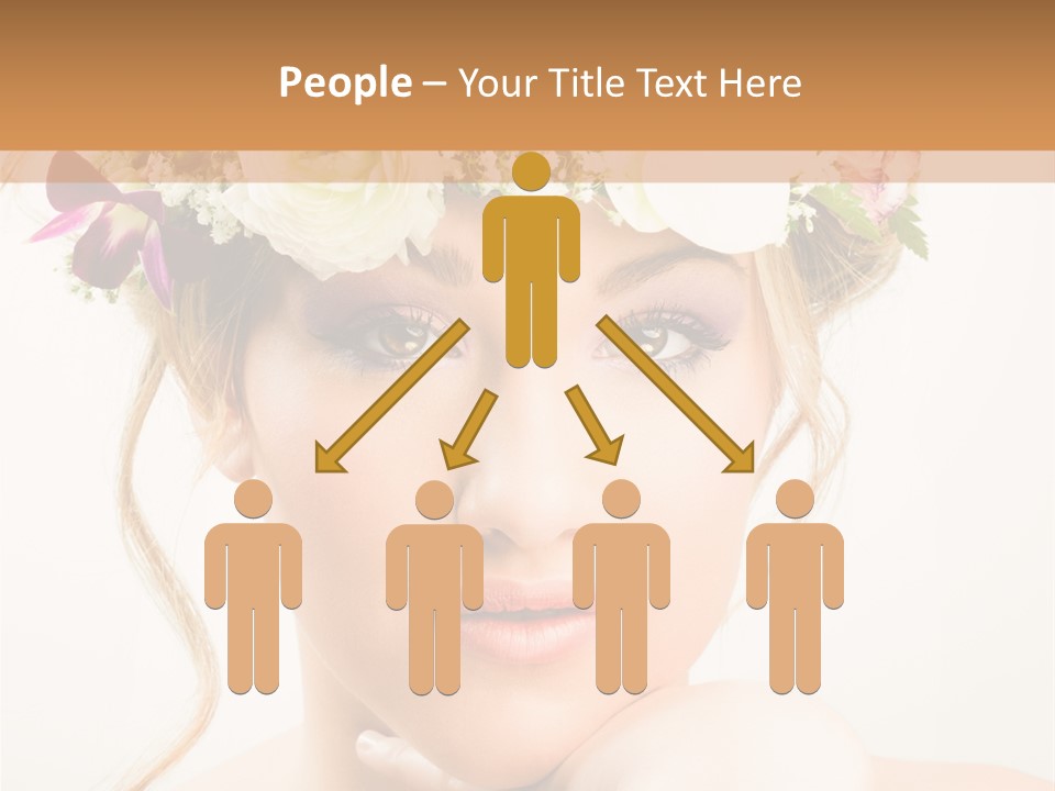 Pens Visage Femmes PowerPoint Template