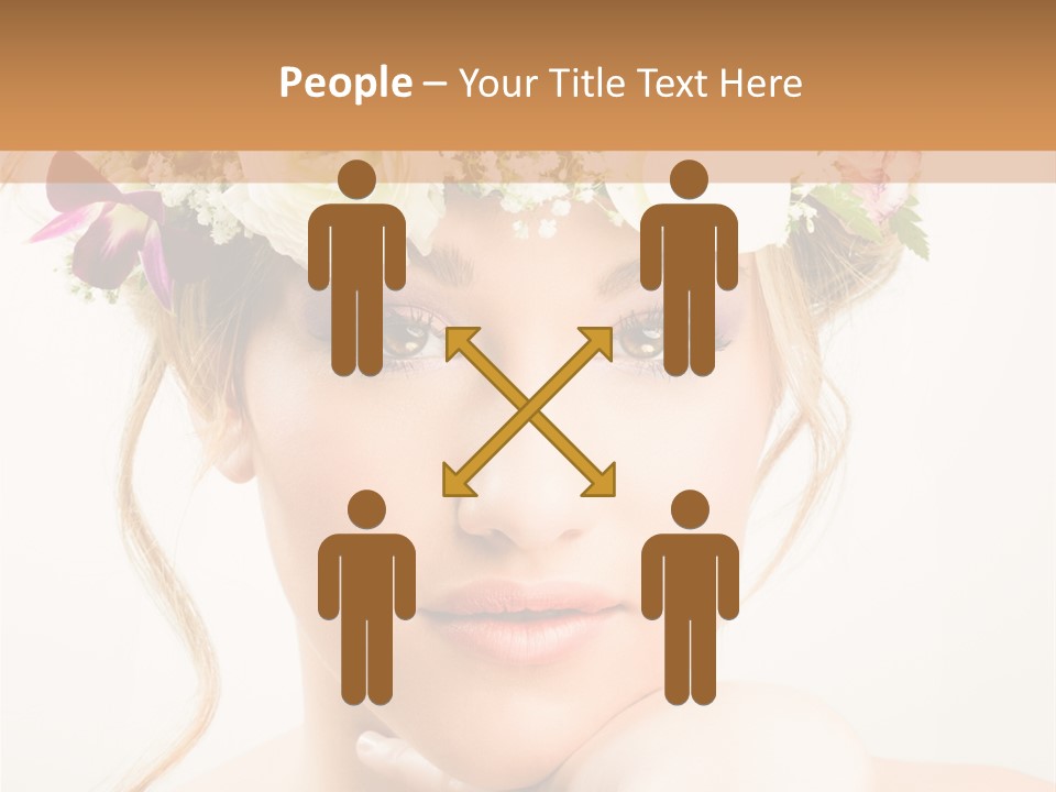 Pens Visage Femmes PowerPoint Template