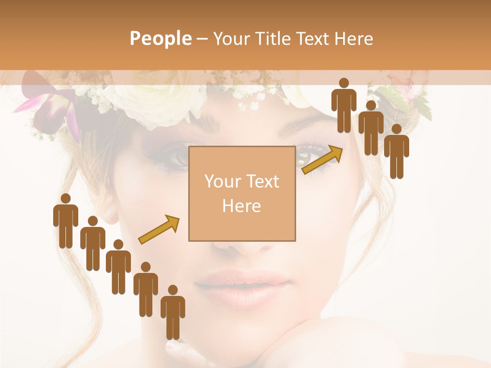 Pens Visage Femmes PowerPoint Template
