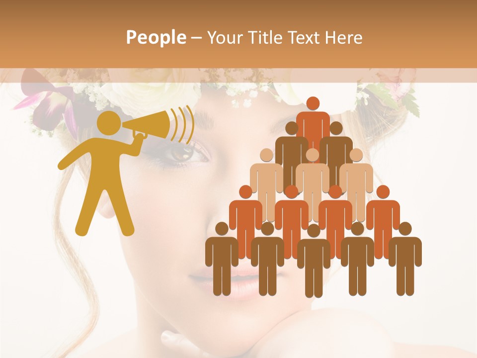 Pens Visage Femmes PowerPoint Template