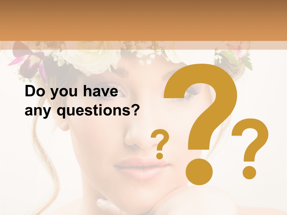 Pens Visage Femmes PowerPoint Template