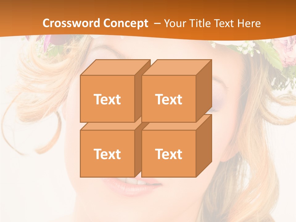 Fille Joyeuse Femme PowerPoint Template