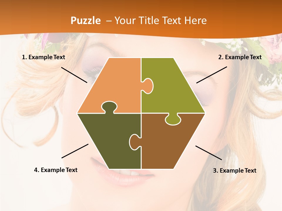 Fille Joyeuse Femme PowerPoint Template