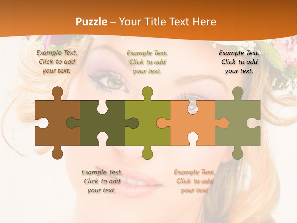 Fille Joyeuse Femme PowerPoint Template