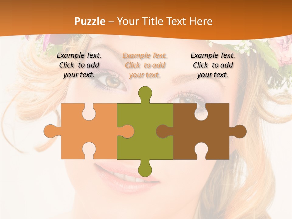 Fille Joyeuse Femme PowerPoint Template