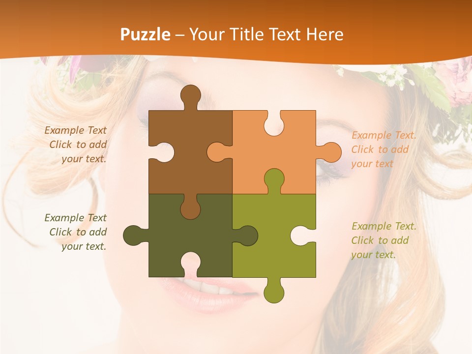 Fille Joyeuse Femme PowerPoint Template