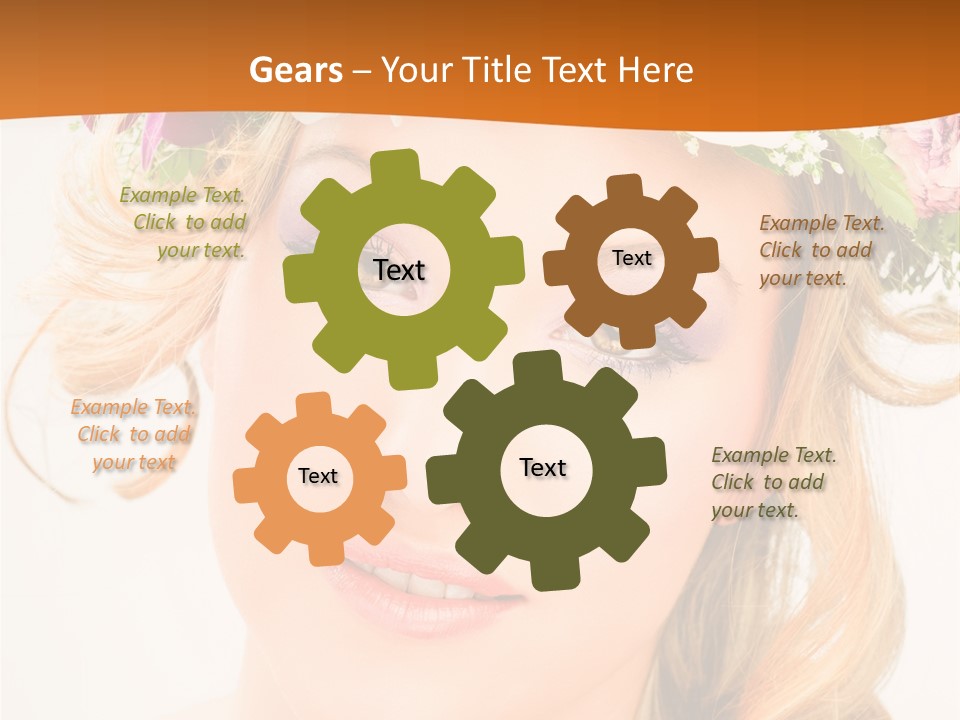 Fille Joyeuse Femme PowerPoint Template