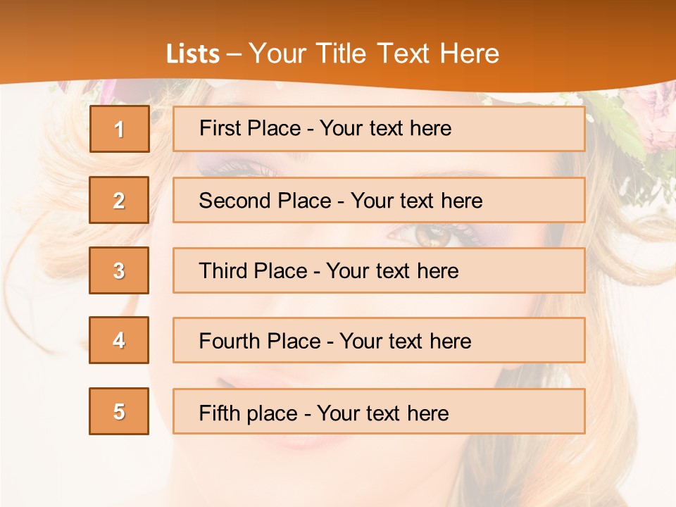 Fille Joyeuse Femme PowerPoint Template
