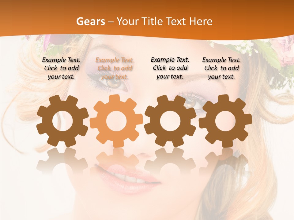 Fille Joyeuse Femme PowerPoint Template