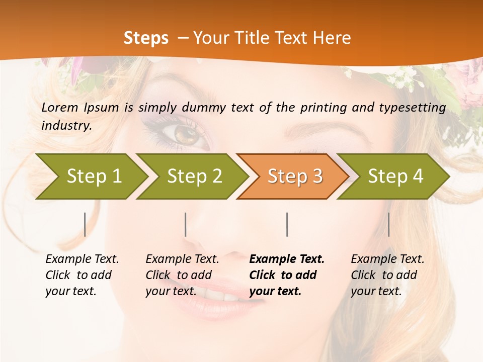 Fille Joyeuse Femme PowerPoint Template