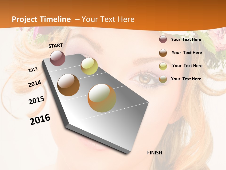 Fille Joyeuse Femme PowerPoint Template