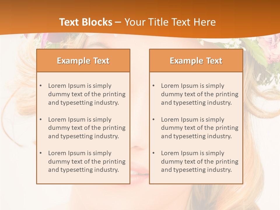 Fille Joyeuse Femme PowerPoint Template