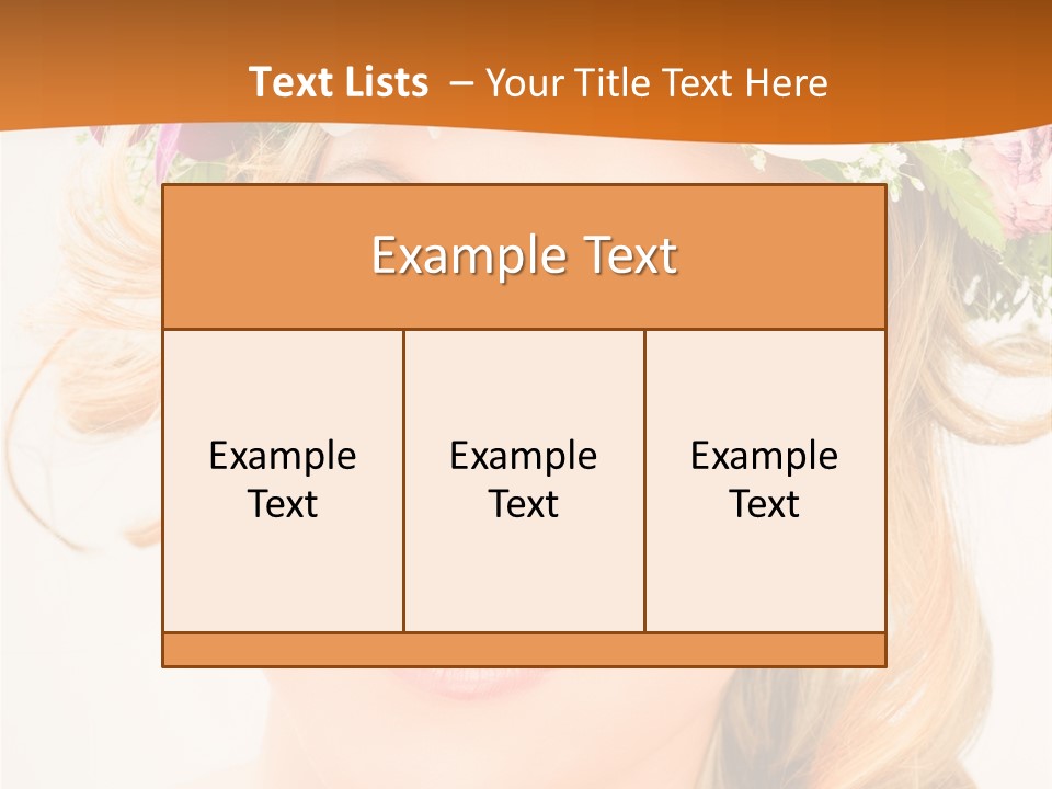 Fille Joyeuse Femme PowerPoint Template