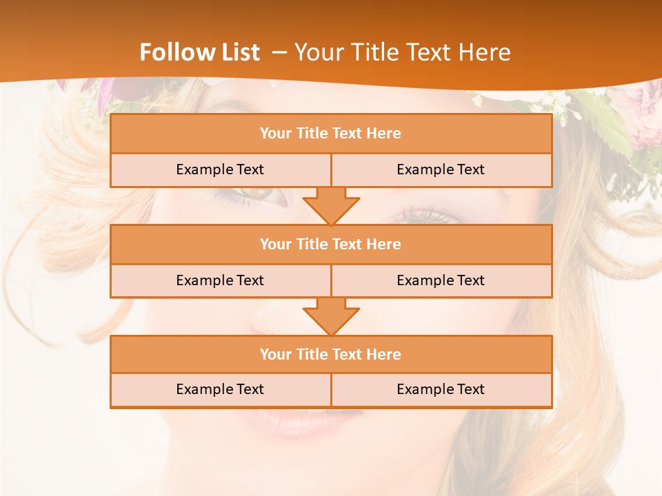 Fille Joyeuse Femme PowerPoint Template