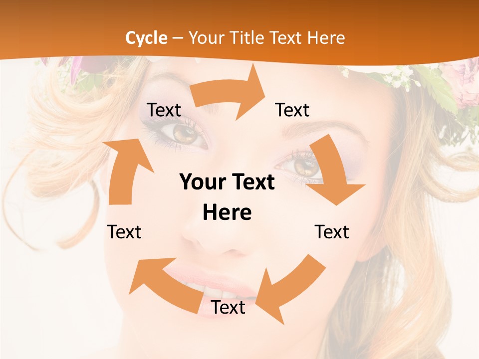 Fille Joyeuse Femme PowerPoint Template