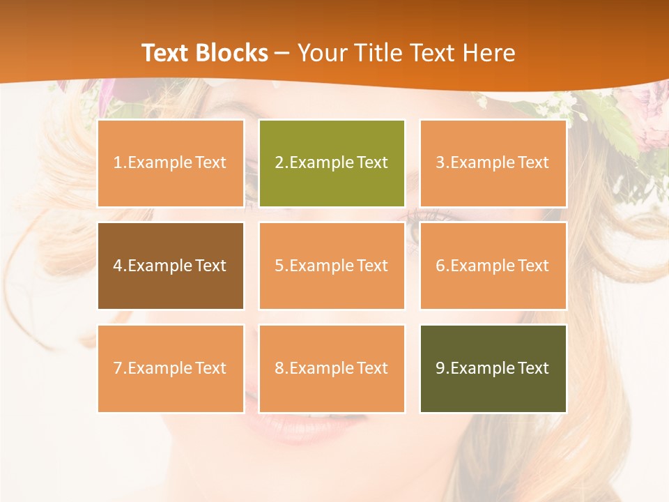 Fille Joyeuse Femme PowerPoint Template