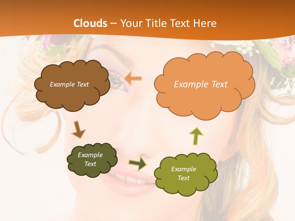 Fille Joyeuse Femme PowerPoint Template