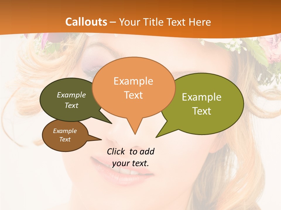 Fille Joyeuse Femme PowerPoint Template