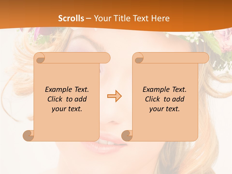 Fille Joyeuse Femme PowerPoint Template