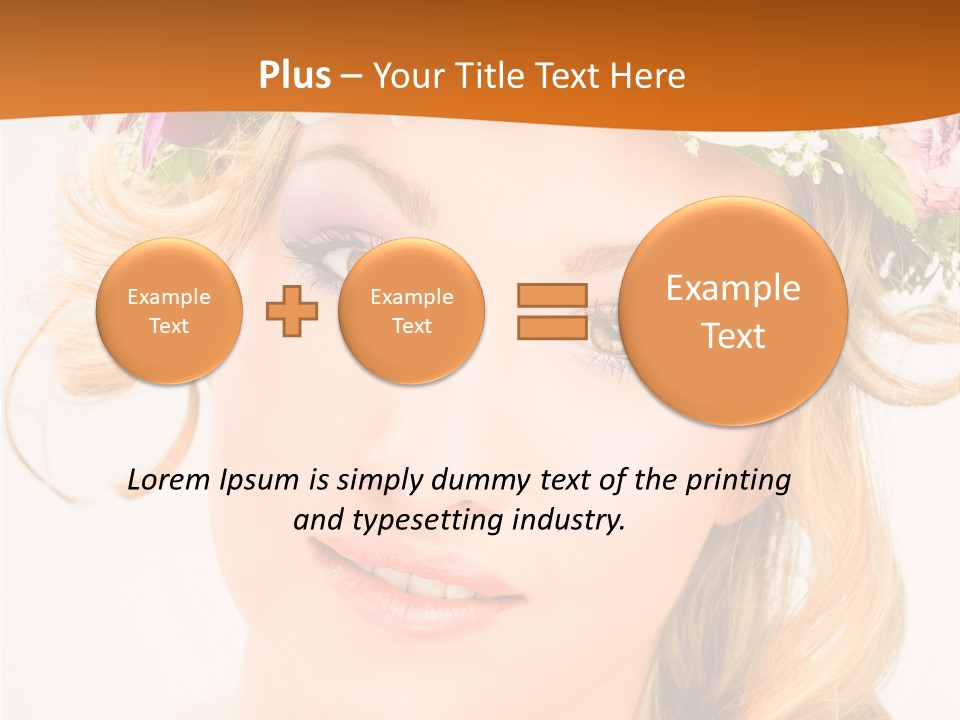 Fille Joyeuse Femme PowerPoint Template