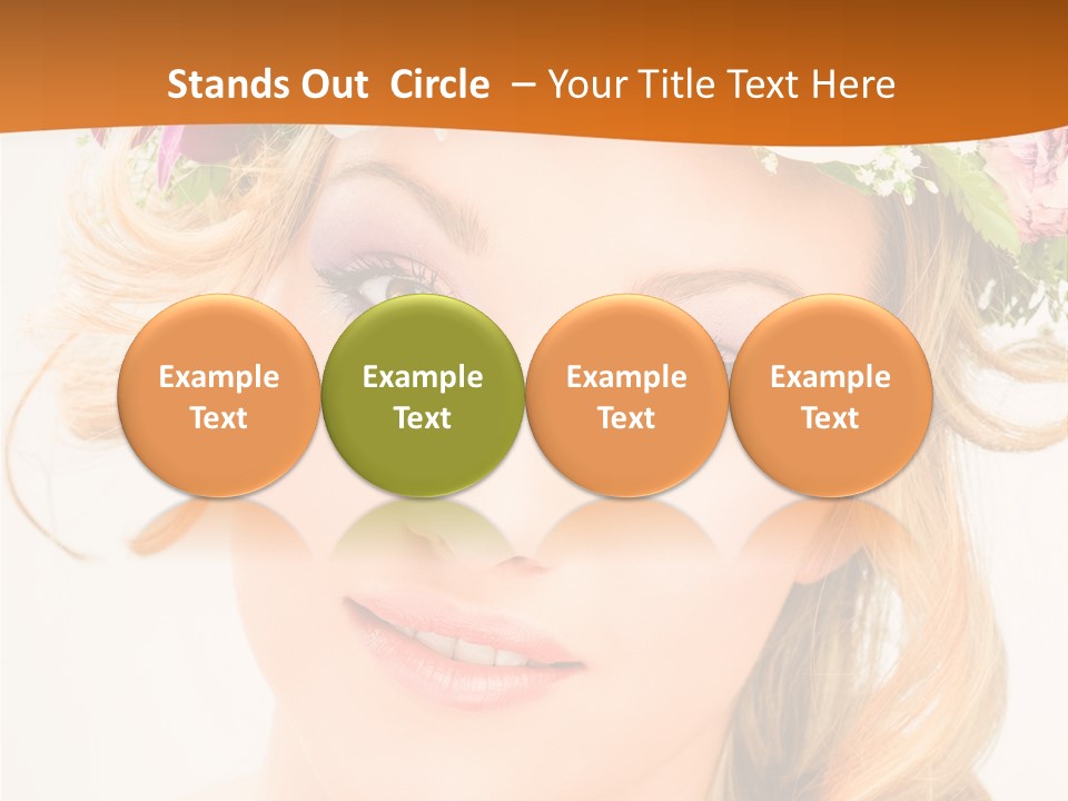 Fille Joyeuse Femme PowerPoint Template