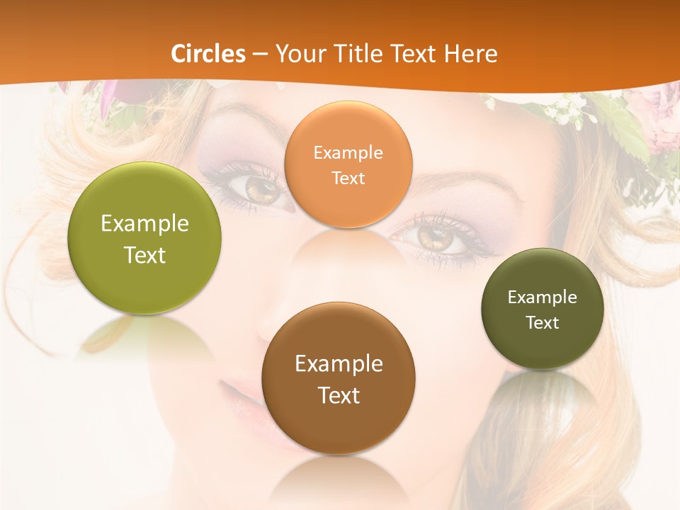 Fille Joyeuse Femme PowerPoint Template