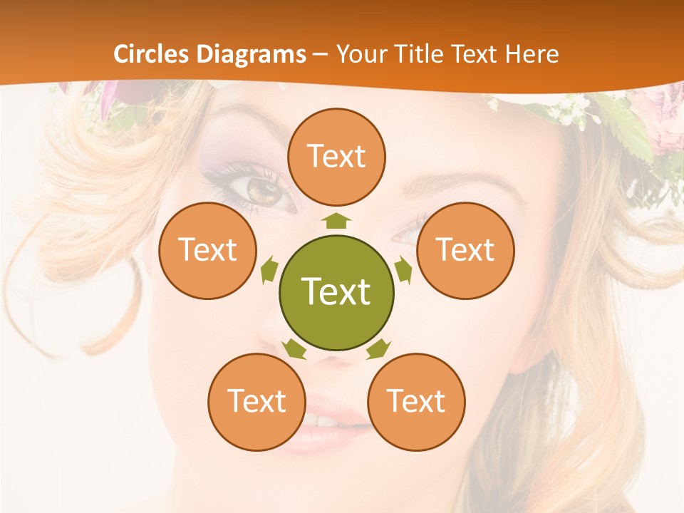 Fille Joyeuse Femme PowerPoint Template