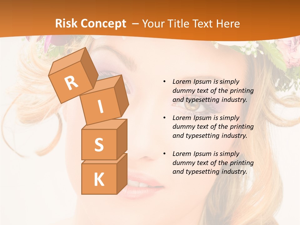 Fille Joyeuse Femme PowerPoint Template