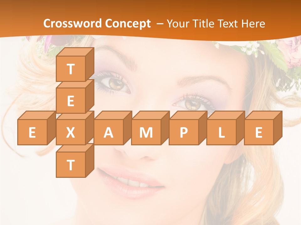 Fille Joyeuse Femme PowerPoint Template