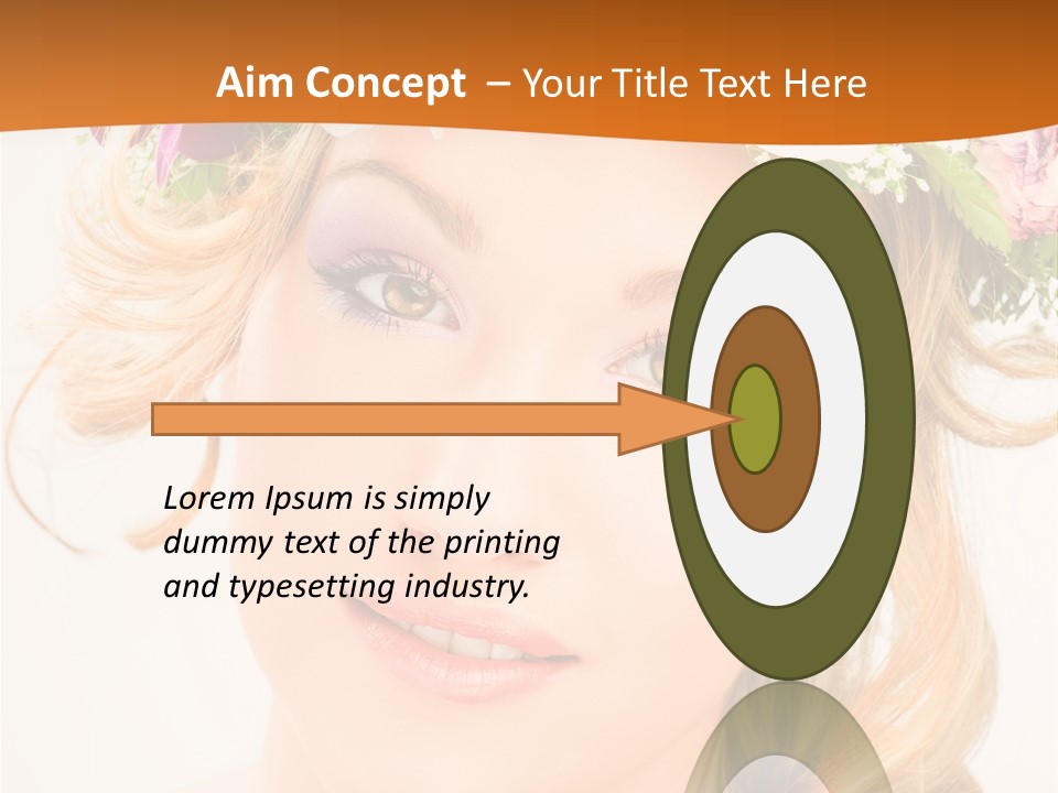 Fille Joyeuse Femme PowerPoint Template