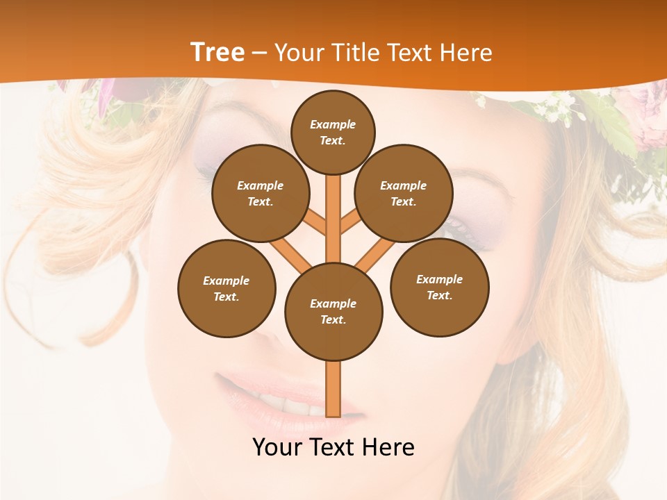 Fille Joyeuse Femme PowerPoint Template