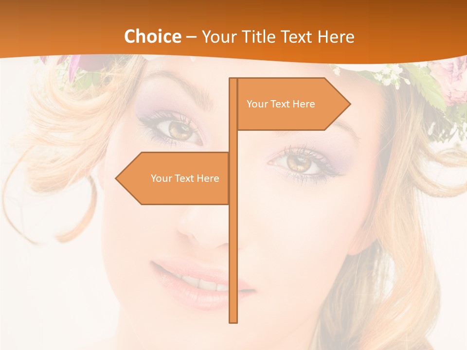 Fille Joyeuse Femme PowerPoint Template