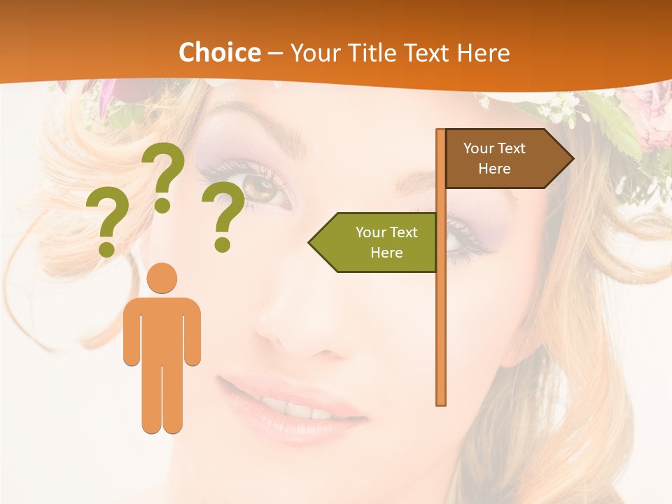 Fille Joyeuse Femme PowerPoint Template