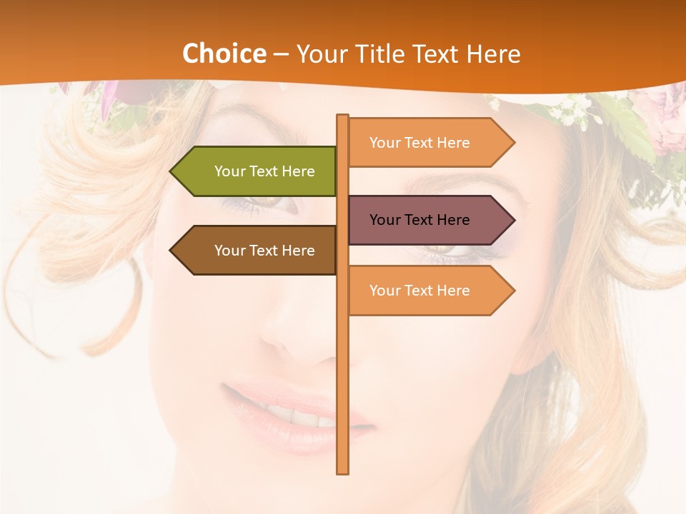 Fille Joyeuse Femme PowerPoint Template