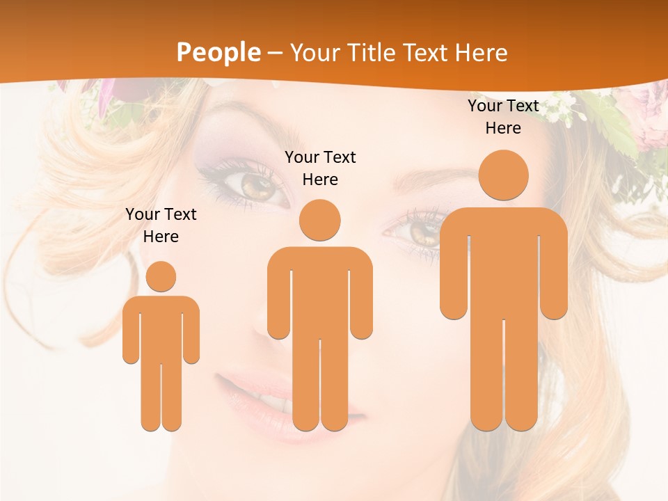 Fille Joyeuse Femme PowerPoint Template