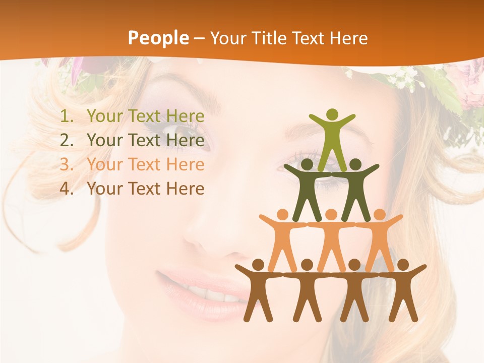 Fille Joyeuse Femme PowerPoint Template